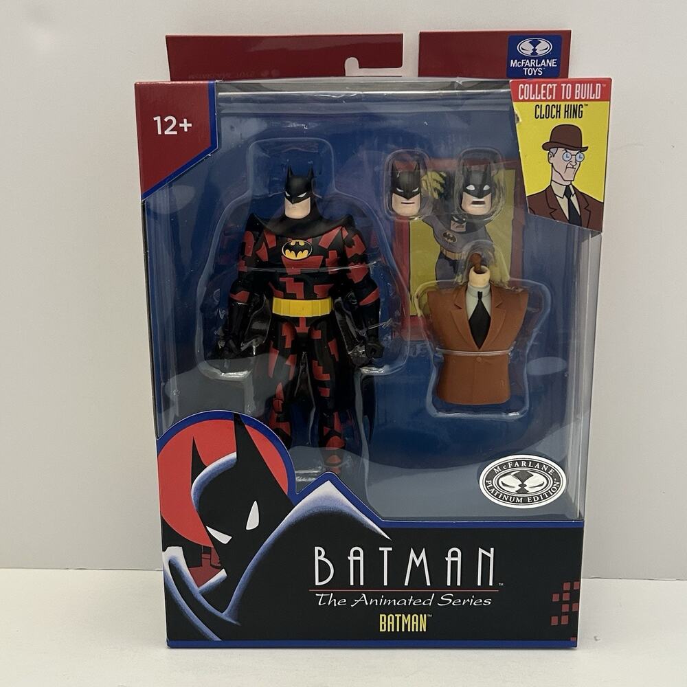 McFarlane Toys Batman The Animated Series Batman Platinum w/BAF Clock King
